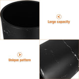 Toilet Trash Bin Black PP Material Bathroom Garbage Can Large Capacity Press Ring Design 1Pack V1192-AZ-W-33495