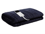 Giselle Bedding Heated Electric Throw Rug Fleece Sunggle Blanket Washable Charcoal EB-THROW-RUG-CHR
