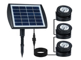 Three Heads Solar Pond Light Underwater Spotlights Waterproof Outdoor Decorative Lamp Submarine V1294-YM0901-L6868
