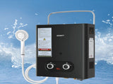 Devanti Portable Gas Water Heater LPG-powered System Black GWH-A-LPG-4DZ-BK