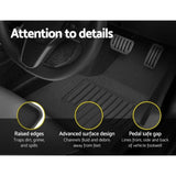 Weisshorn Tesla Model Y Rubber Mats Carpets Front Rear Set RHD 21-24 RUBBER-MAT-TESLA-MODELY