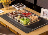 1-Piece 8-Compartment Snack Tray, BPA-Free Plastic Food-Grade Snack Organizer, Perfect for Nuts, V1106-GGSND001