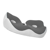 Seating Cushion Soft Comfortable Breathable Buckle Curved Chair Cushion for Office Working Dark Gray V1294-YM0703-3117230047613