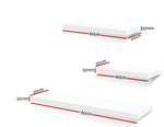 Artiss Floating Wall Shelf Set of 3 White FURNI-WALL-SHELF-WH