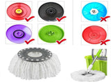 5 PCS Spin Mop Heads Replacement Refill for Old Hurricane Mr.Clean 360 Spin Magic Rotating Round Mop V1366-AZ2-W-02286