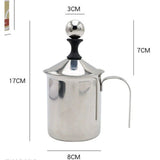 Milk Frother, 304 Stainless Steel Manual Milk Foamer, Handheld Coffee Milk Frothing Pitchers, Manual V1192-AZ-W-6871