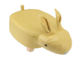Cartoon Animal Shaped Stool Kid Home Living Room Cute Wooden Footstool for Playroom Courtyard Yellow V1294-YM0703-3116230000412