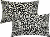 Lime Green White Leopard Print Pillow Covers 18x18 Inch Set of 2 Cheetah Animal Spots Decorative V1189-WXFWAL-20260319-01440