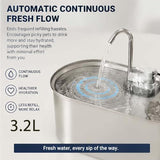 The Doggy Fountain, Quiet Floor-Standing Automatic Pet Fountain for Dogs & Cats, Cordless Dog V1107-136-09238