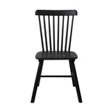 Levede 4x Dining Chairs Kitchen Winsor Black CH1035-2-BKX2