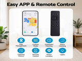 DEVANTI Robot Vacuum and Mop, APP Control 6000Pa LDS Laser 3-in-1 Cleaning RVAC-Q10-6K-BK