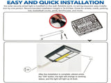 80000LM 3500W Black Solar Street LED Light with Radar Sensor and Remote Control for Outdoor Use LSB-59184