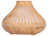 400ml Oil Diffuser 7Color LED Light Wood Grain Humidifier for Home Office V1294-YM0901-3113210156811