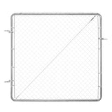 Chain Link Gate, 70 x 72 in, Adjustable Chain Link Panel, Fit 3 ft Garden V952-SWHYM7072INCM7PVRV0