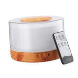 500ML Ultrasonic Air Humidifier Essential Oil Diffuser Colorful Lamp with Remote Control Timing V1294-YM0901-S4933LW-EU