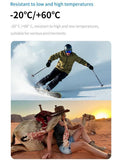 2K Mini Actionera, Thumb Wearable Vloggingera with Hands-Free POV Recording, Portable Helmet V1107-785-68770-BLK1