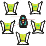 LED Turn Signal Vest, LED Reflective Vest with Direction Indicator, Remote Control, Turn Signals, V1237-ZY-715-011