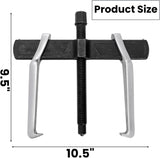 2-Jaw Gear Puller, 10 Inch Two Claws Puller Tool, Adjustable Steel Bearing Pulling Device, Heavy V1259-DP01-A-973
