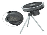 10000mAh USB Tripod Camping Fan Outdoor Portable Camping Fan with Light Power Bank Gray V1294-YM0703-3113230110411