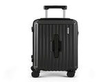 Wanderlite 20" Trunk Luggage Suitcase Travel Carry On TSA Lock Black LUG-ABS-TRUK01-20-BK