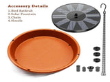 Bird Baths for Outdoors - Solar Bird Bath Fountains, Bird Bath Bowl with Solar Fountain Pump Bird V1366-AZ2-W-05462