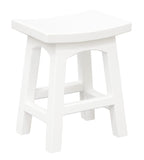 Tokyo Solid Mahogan Timber Footstool V199-BR048WDWH