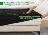 800GSM Mattress Topper Viscose Derived from Bamboo, Thick Pillowtop Fitted Mattress Cover with 45cm V1317-HB-TOP-AUD-CL-HEI