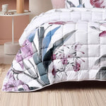 Bianca Carmela White Polyester Bedspread Set Double V442-BCA-BEDSPREAD-CARMELA-WHITE-DS