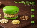 Mini Garlic Chopper and Press with Storage Container, Manual Garlic Mincer Crher Cutter, Premium V1258-DP02-F-425