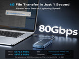 ACASIS TB501PRO USB4 v2 80Gbps M.2 NVMe SSD Enclosure Thunderbolt 5/4/3 6,000MB/s PCIe Gen5 Ready V28-ELEACATB501PRO
