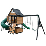 Lifespan Kids Claremont Swing Set & Play Centre with 2.2m Slide V572-LKPC-CLARE-GN