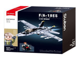 Sluban B0928 Model Kit FA18 Super Hornet Fighter Jet Plane RAAF Military Air Force Building Blo SLB0928
