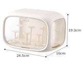 Cream White Without Lamp Wall Mount & Desktop Blind Box Display Case - Clear Dustproof Storage V888-ELOSUNG24927
