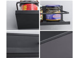 2pcs Magnetic Spice Rack Refrigerator Storage Rack Multi Function Kitchen Storage Shelves Rack Black V1294-YM0512-3118220281911