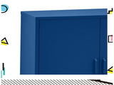 Artiss Buffet Sideboard Metal Cabinet - SWEETHEART Blue AI-LOCKER-MI-BL