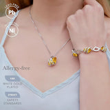 Wish Stone Pendant Necklace, Necklaces for with Birthstone Crystals, Allergy-Free Jewelry for V1164-325811