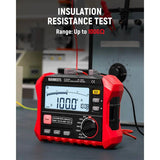 KAIWEETS Megohmmeter, Insulation Resistance Tester, Up to 100G, 50V/100V/250V/500V/1000V, One-Touch V413-KE1000