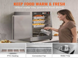 Hot Box Food Warmer, 5-Tier Concession Warmer with Water Tray, 5 Pans, Single-door and Adjustable V952-XXSPBWJ5CBTM0I6VPV3