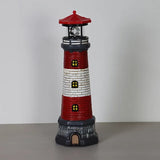 Retro Solar Lighthouse Lamp, Rotating Light & Shadow, Ambiance Essential for Patio & Camping V1385-TYLDT-WU-925-005