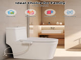 Non-Electric Mechanical Bidet Attachment Ultra-Slim Dual Nozzle Design with Feminine & Posterior V1107-CS-PZFXQ