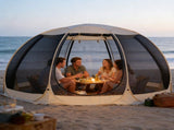 Large 3m Pop Up Screen House Tent, 6-8 Person Mosquito Shelter,,Easy 60-second setup camping V1337-P6-KSBF-U6KS