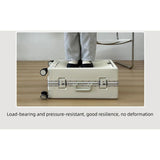 20 Inch Front Opening Carry On Luggage, Aluminium Frame Hard Shell Suitcase with Spinner Wheels, TSA V1265-YY-275