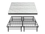 Giselle Folding Bed with Mattress Queen Portable Foldable Guest Bed Bamboo Cover FOAM-MFM-BF-BAM-Q