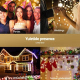 32M Christmas Lights Icicle Light 960 LED Warm White Jingle Jollys XM-LED-960-IC-WW-40M-SLA