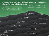 800GSM Mattress Topper Viscose Derived from Bamboo, Thick Pillowtop Fitted Mattress Cover with 45cm V1317-TOP-AUSK-CL-HEI
