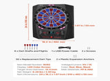 Electronic Board, 336mm Targetboard with 45 Games & 474 Variations for Up to 8 Players, 6 V952-DZFBB135INCHUY3BZ001V9