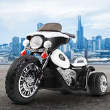 Rigo Kids Electric Ride On Patrol Police Car Harley-Inspired 6V Black RCAR-MBIKE-POLICE