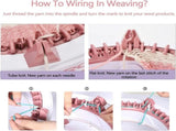 Sentro Mini Knitting Machine - 22 Needle DIY Craft Loom for Hats, Scarves & Accessories V888-ELOSUNG11387