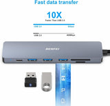 BENFEI USB C HUB 7-in-1 V28-ELEBEN307GY
