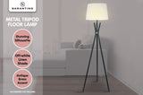 Sarantino Tripod Floor Lamp in Metal and Antique Brass LMP-MLM-682